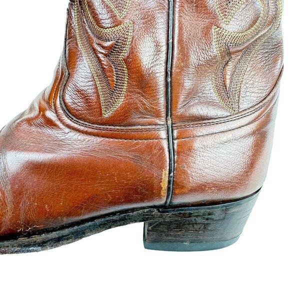 Dan Post Brown Leather Cowboy Western Boots DP2111R Men's 11D - Picture 12 of 16